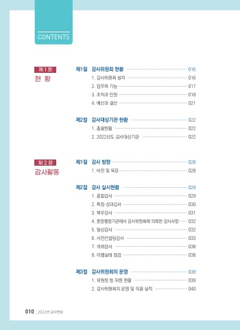 제주특별자치도 감사위원회 2022 감사연보 표지